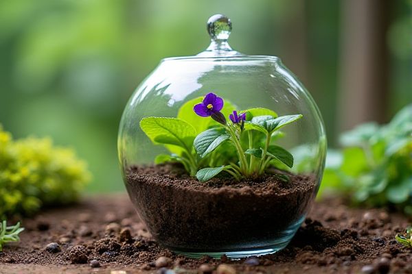 Creating Lush African Violet Displays in Glass Terrariums for Indoor Beauty