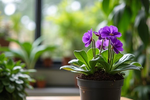 Create a Vibrant Workspace with Thriving African Violets in Office Environments