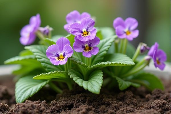 Creative Gardening: Growing Vibrant African Violets in Recycled Plastic Bottles