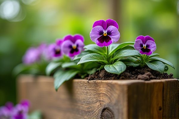 Growing Vibrant African Violets in Wooden Planters for Beautiful Indoor Blooms