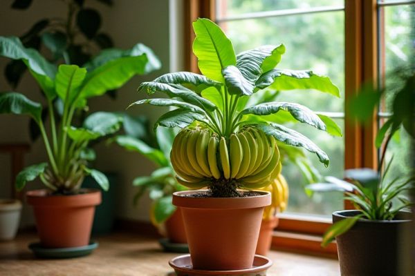 Growing Bananas Indoors: Thriving Banana Plants in Containers for Your Home