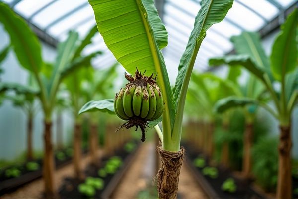 Cultivating Bananas in Greenhouse Environments for Optimal Growth and Yield