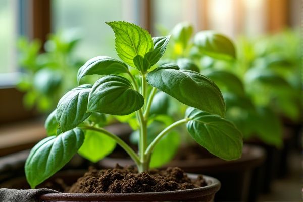Growing Basil Indoors in Grow Bags for Fresh, Flavorful Herbs All Year Round