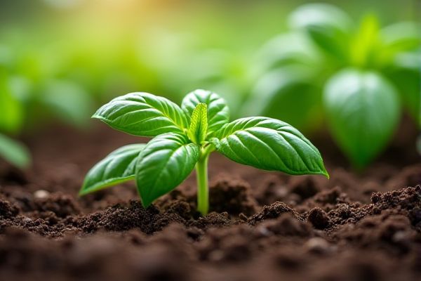 Grow Lush Basil Using Nutrient-Packed Worm Casting Enriched Soil for Vibrant Flavor