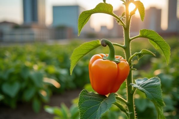 Growing Bell Peppers in Urban Rooftop Gardens for Bountiful Harvests