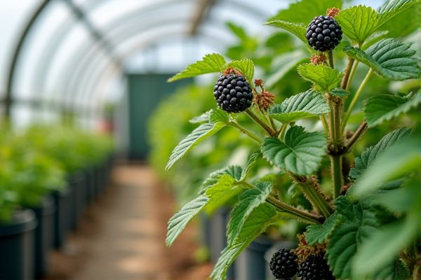 Achieve bountiful Blackberry harvests by Growing Blackberries in Greenhouse Containers for Controlled Cultivation
