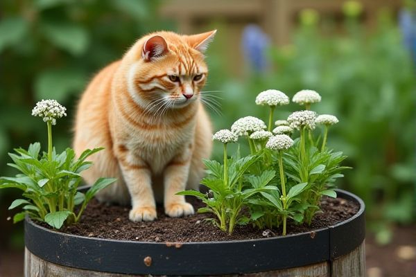 Growing Catnip in Whiskey Barrel Planters for a Lush and Aromatic Garden Display