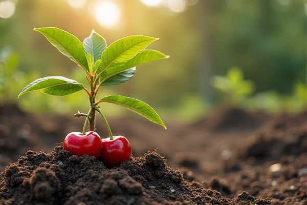 Successfully Cultivate Cherry Trees on Reclaimed Mining Land for Robust Growth and Fruit Production
