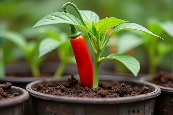 Growing Chili Peppers in Biodegradable Pots for Sustainable Gardening Success