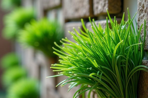 Growing Chives in Vertical Garden Walls for Fresh Culinary Flavors