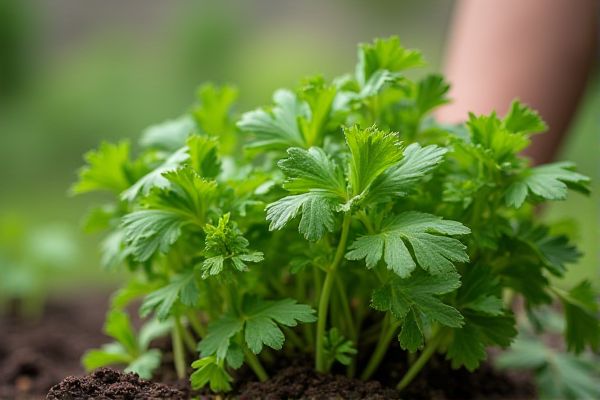 Growing Vibrant Cilantro in Community Garden Plots for Fresh, Flavorful Harvests