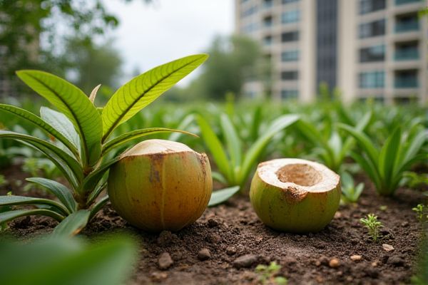 Growing Coconut Trees in Urban Rooftop Gardens for Tropical Ambiance and Fresh Harvests