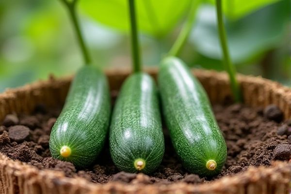 Growing Crisp Cucumbers in Coconut Coir for Enhanced Root Health and Yield