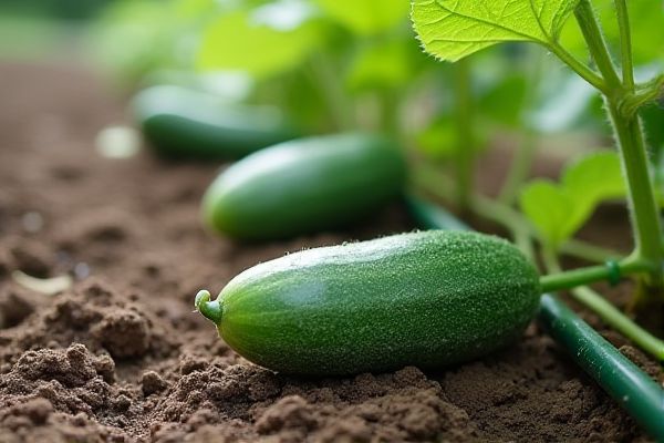 Growing Crisp Cucumbers in Raised Beds Using Efficient Drip Irrigation Systems
