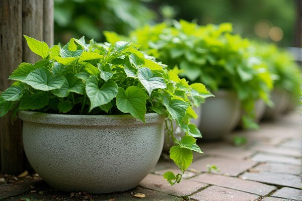 Growing English Ivy in Concrete Planters for Vibrant Outdoor Greenery