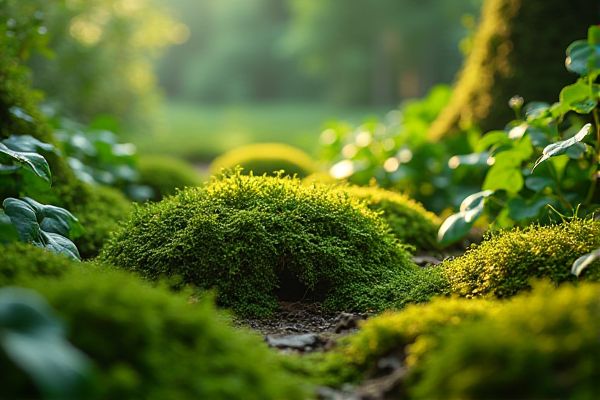 Growing English Ivy in Moss-Rich Environments for Lush Green Coverage