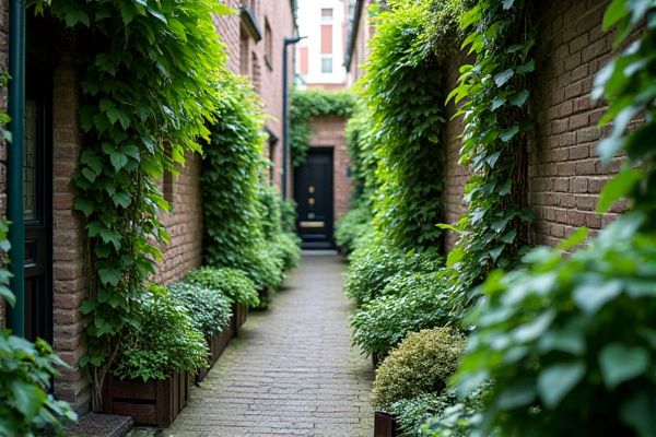Transform Underused Alleyways into Lush Green Spaces with English Ivy Planting