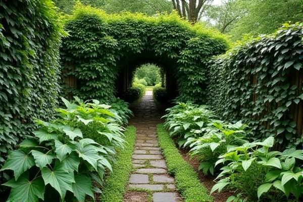 Enhance Woodland Garden Beds with Lush English Ivy Ground Cover