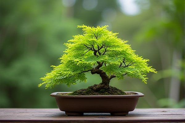 Cultivating Ferns in Bonsai Trays for Elegant Miniature Greenery