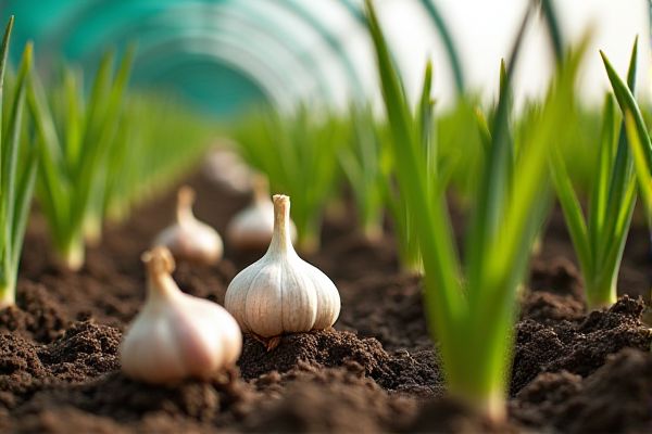 Growing Garlic in Greenhouse Conditions for Enhanced Bulb Production