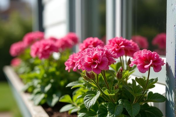 Growing Vibrant Geraniums in North-Facing Window Boxes for Year-Round Color