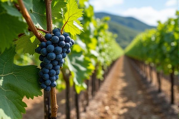 Thriving Grape Vines in Rocky Terrain Vineyards for Exceptional Wine Quality