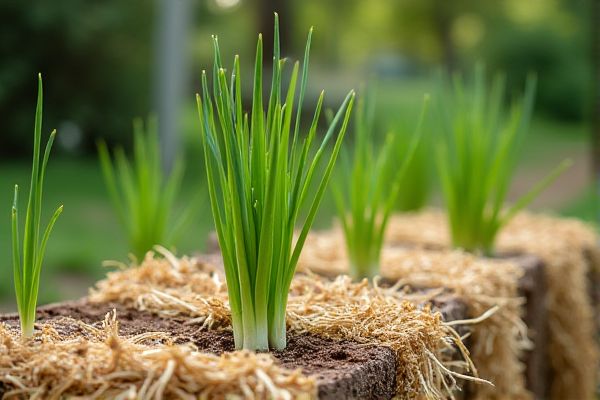 Growing Green Onions in Straw Bale Gardens for Abundant Harvests