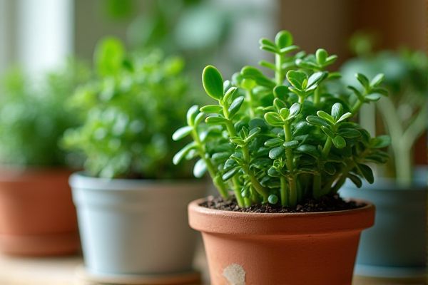Growing a Vibrant Jade Plant in Ceramic Pots for Lasting Beauty