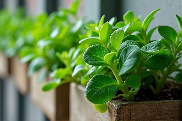 Thriving Jade Plant Growth in Vertical Wall Planters for Stylish Green Decor