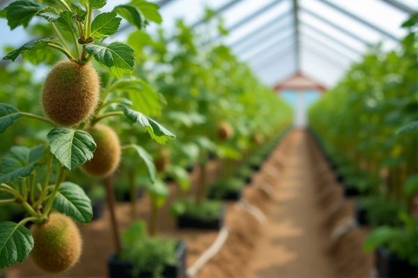 Growing Kiwi in Polytunnels for Enhanced Fruit Production and Year-Round Harvests