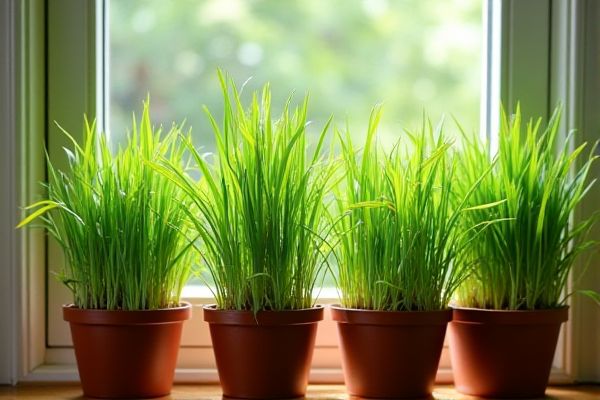 Growing Lemongrass in Indoor Containers by Sunny Windows for Fresh Aromatic Herbs