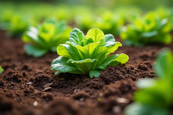 Growing Crisp Lettuce in Clay Soil Enriched with Compost for Optimal Harvest