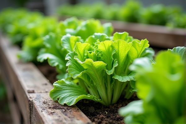 Maximize Urban Space with Lush Lettuce Growth in Pallet Planters