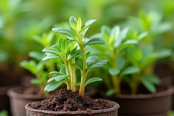 Growing Marjoram in Biodegradable Pots for Easy Transplanting and Healthy Growth