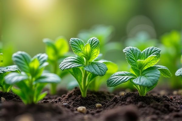 Growing Fresh Mint in Recycled Plastic Bottles for Sustainable Herb Gardening