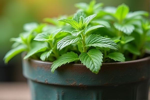 Growing Mint in Self-Watering Pots for Lush, Easy-Care Herbs