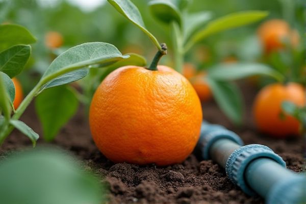 Maximize Orange Tree Growth with Efficient Drip Irrigation Systems for Optimal Fruit Yield