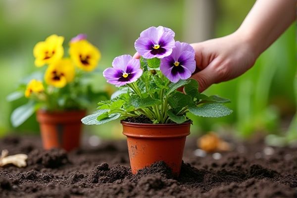 Growing Vibrant Pansies in Biodegradable Pots for Eco-Friendly Gardening Success