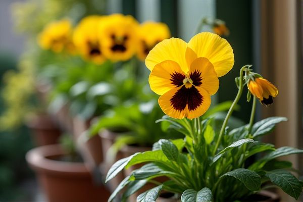 Growing Vibrant Pansies on Shady Balconies for Colorful Outdoor Spaces