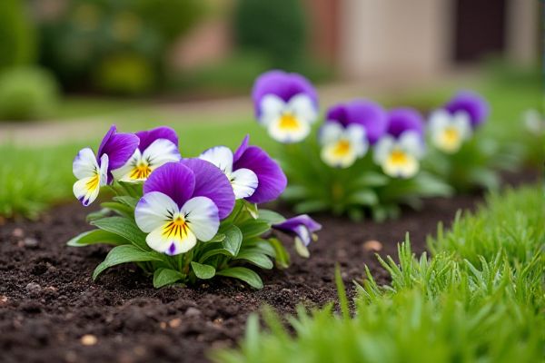 Growing Vibrant Pansies in Xeriscaped Front Yards for Colorful, Low-Water Gardens