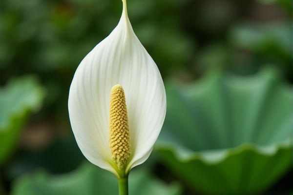 Thriving Peace Lily Gardens for Enhanced Air Purification in Outdoor Beds