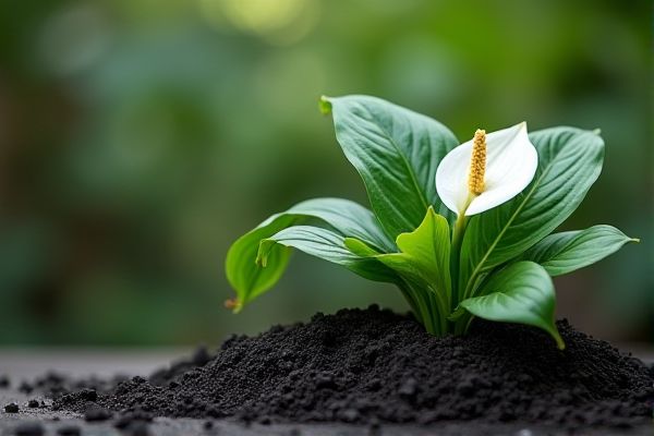 Growing Peace Lilies in Charcoal Substrate for Enhanced Indoor Plant Health