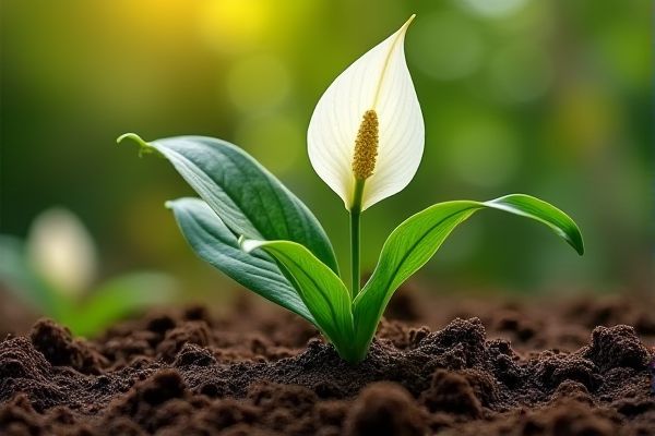 Growing Peace Lilies in Compost-Rich Soil for Lush Indoor Plants