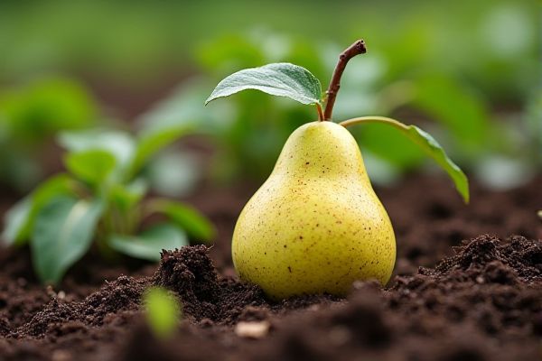 Growing Pear Trees in Organic Compost-Rich Beds for Optimal Fruit Production