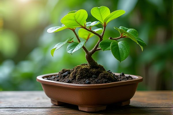 Growing Peperomia in Bonsai Trays for Compact and Elegant Indoor Greenery