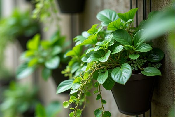 Thriving Peperomia Growth in Vertical Wall Planters for Stunning Indoor Greenery