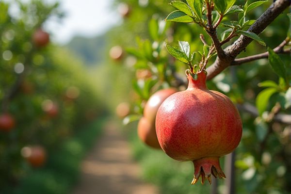 Growing Pomegranate in Backyard Orchards Using Efficient Drip Irrigation Systems