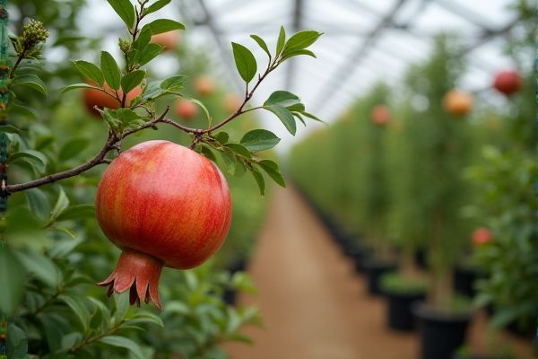 Growing Pomegranates in Polyhouse Environments for Enhanced Fruit Production