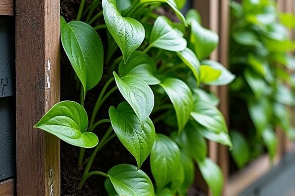 Create Lush Green Walls by Planting Pothos in Vertical Garden Frames