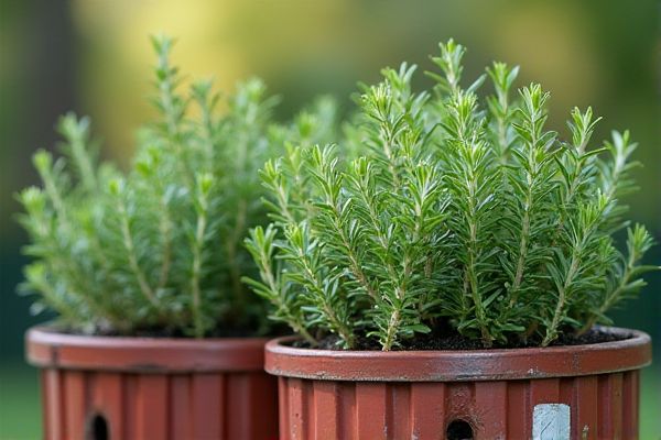 Growing Rosemary in Converted Shipping Containers for a Sustainable and Fragrant Garden